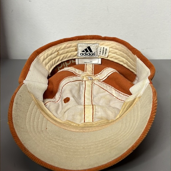 Vintage Adidas Corduroy Hat Orange Cap - Picture 4 of 5